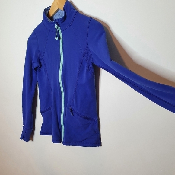 Ivivva Pigment Blue Graceful Practice Jacket Size 12 - Picture 3 of 9